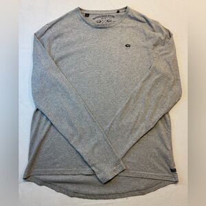 Buffalo David Bitton Gray Long Sleeve T-Shirt, Size XL Casual Everyday Fall